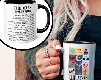 The Maas World Tour MUG TOG merch  Throne of Glass Accent Mug, 11oz ACOTAR mug, Velaris Sjm officially licensed merch