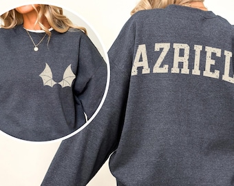 Azriel Sweatshirt ACOTAR sweater Licensed SJM merch Azriel Shadowsinger Bat Boys Rhysand Cassian Velaris gift Maas universe acotar crewneck