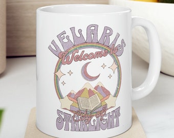 Velaris City Of Starlight Ceramic Mug, 11oz ACOTAR mug LICENSED SJM merch The Night Court Bat Boys Rhysand Feyre, Cassian, Nesta, Azriel