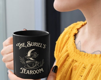 Suriel Tearoom Spill the Tea ACOTAR  Mug A Court of Thorns and Roses cup Sarah J Maas OFFICIALLY licensed merch SJM booktok merch