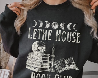 Lethe House sweatshirt, Ninth House reading sweater, Leah Bardugo shirt, Booktok Bookish gift Dark Academia book club Book Lover Gift