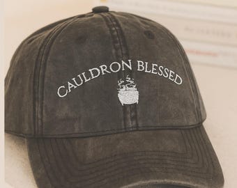 Cauldron Blessed ACOTAR hat Nesta Archeron Valkyrie Lady Death Vintage Embroidery Cap SJM LICENSED Merch Sarah J Maas gift Bookish dad hat