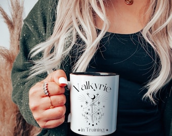 Valkyrie in training Mug, 11oz Nesta Archeron ACOTAR cup Lady Death Officially LICENSED Sarah J Maas SJM merch The Night Court bookish gift