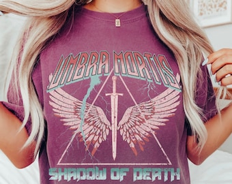 Umbra Mortis Crescent City Comfort Colors tee, Hunt Athalar Bryce Quinlan House of Flame and Shadow shirt HOFAS SJM merch HOSAB Ruhn Danaan