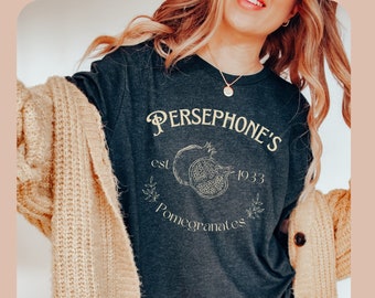 Persephone's Pomegranate shirt, Hades and Persephone Greek Mythology shirt, lore olympus tshirt, Dark Academia tee, Booktok bookish merch