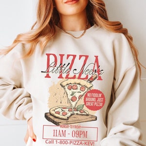 Little Nero&#39;s Pizza sweatshirt, Funny Home Alone sweater, Retro Holiday Christmas Movie Quote, 90s nostalgia Kevin family reunion matching