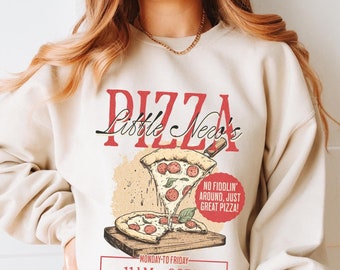Little Nero's Pizza sweatshirt, Funny Home Alone sweater, Retro Holiday Christmas Movie Quote, 90s nostalgia Kevin family reunion matching
