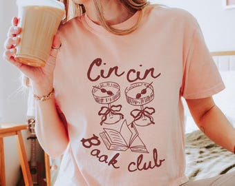 Book girlie funny cocktail shirt Comfort Colors Boxy Tee, Martini shirt Hot girls read books smut reader book club merch bookish clothing