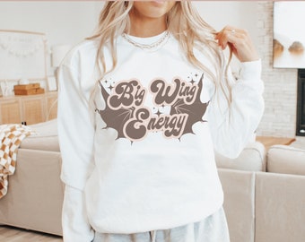 ACOTAR Bat Boys Big Wing Energy Sweatshirt Comfort Colors Rhysand Feyre, Azriel Cassian Nesta sweater LICENSED SJM merch Night Court Velaris