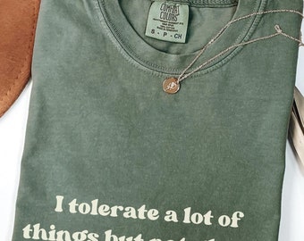 I Tolerate A Lot Of Things But Not Gluten Shirt Comfort Colors Gluten shirt, gluten intolerant gift, chronic illness, Gluten Free Diet Shirt