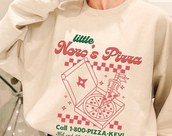Little Nero's Pizza sweatshirt, Funny Home Alone sweater, Retro Holiday Christmas Movie Quote, 90s nostalgia Kevin family reunion matching
