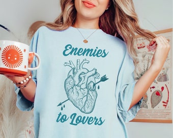 Enemies to Lovers Comfort Colors® shirt, Bookish Booktok Trope Smut spicy books Merch, Dark Romance Smutty reader Book nerd, SMUT reading