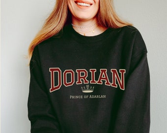 Dorian Havilliard Sweatshirt Officially LICENSED Sarah J. Maas merch Throne of Glass TOG The Thirteen Manon & Dorian Booktok bookish sweater
