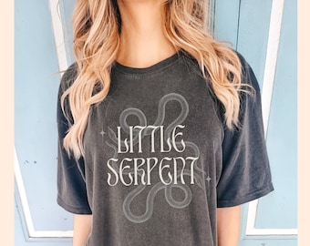 Little Serpent shirt The Serpent and The Wings of Night Comfort Colors® tee, Carissa Broadbent Officially Licensed merch Nightborn Nyaxia