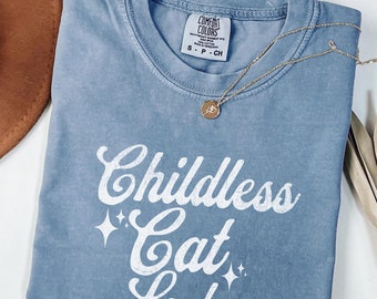 Childless Cat Lady Kamala Harris shirt Democrat Comfort Colors tshirt, Feminist Kamala Harris for president shirt Vote US Election 2024 tee