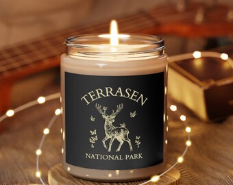 Terrasen Throne of Glass Candle 9oz OFFICIALLY LICENSED Sarah J. Maas Merch Sjm Tog Bookish Aelin Galathynius Celaena Bibliophile Book lover
