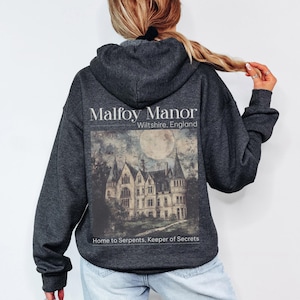 Dramione era Manacled Zip Hooded Sweatshirt Manacled merch Dramione hoodie Dark Academia clothing gift for Readers Booktok Bookish shirt
