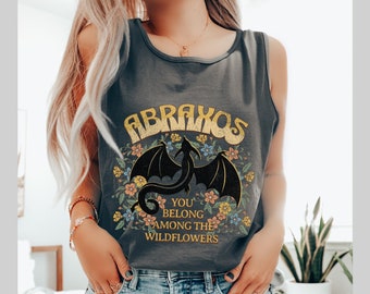 Abraxos wyvern Tank Top Comfort Colors Manon Blackbeak shirt Throne of glass Licensed Sarah J Maas SJM TOG merch booktok We are the Thirteen