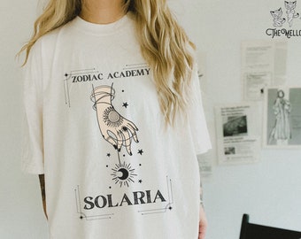 Zodiac Academy Solaria Shirt Comfort Colors tee, Lance Orion LICENSED ZA merch Tory Darcy Vega Twins Darius Acrux Caroline Peckham bookish