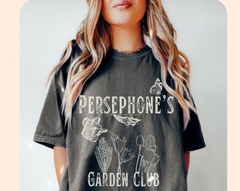 Persephone Dark Academia Greek Mythology shirt Persephone's Garden Pomegranate Comfort Colors Light Academia bookish Dark Academia clothing