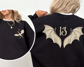 The Thirteen Throne of Glass Sweatshirt, Abraxos Licensed SJM merch sweater, Manon Blackbeak TOG Sarah J Maas shirt Booktok
