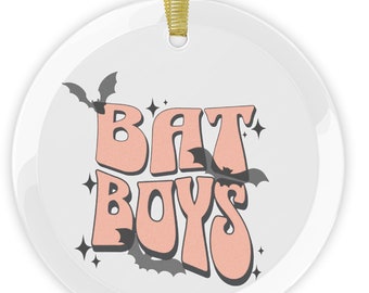 ACOTAR Bat Boys Glass Ornaments, SJM Universe Officially Licensed SJM merch, Take me to Velaris, Sarah J. Maas Rhysand Cassian Azriel gift