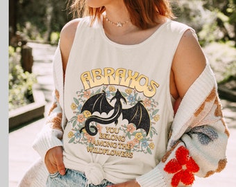 Abraxos wyvern Tank Top Comfort Colors Manon Blackbeak shirt Throne of glass Licensed Sarah J Maas SJM TOG merch booktok We are the Thirteen
