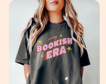In my Bookish Era crewneck Comfort Colors® Book Lover Reader tee, Booktok TS merch, Music fan, Bookworm gift for her, Literature Era eras