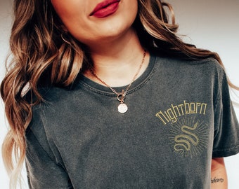 Nightborn shirt The Serpent and The Wings of Night Comfort Colors® tee, Carissa Broadbent Officially Licensed merch Little Serpent  Nyaxia