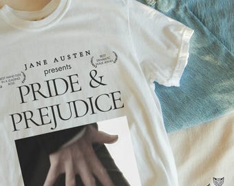 Pride and Prejudice hand flex shirt Fitzwilliam Darcy Comfort Colors shirt Pemberley Jane Austen merch Elizabeth and Darcy most ardently
