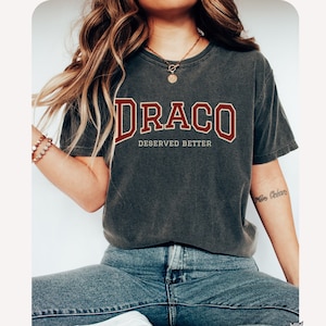 Draco deserved better Dracotok Comfort Colors shirt, Wizard School Vintage tee, Booktok Bookish merch, Dark Academia clothing gift for her