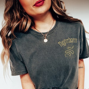 Nightborn shirt The Serpent and The Wings of Night Comfort Colors® tee, Carissa Broadbent Officially Licensed merch Little Serpent  Nyaxia