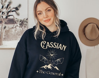 Cassian ACOTAR hoodie, Cassian sweatshirt, OFFICIALLY licensed Sarah J. Maas Merch Sjm Bat Boys Fan Club Illyrians Of The Night Court shirt