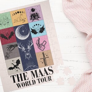 ACOTAR Puzzle 110 piece LICENSED SJM puzzle jigsaw puzzle maasverse puzzle sjm gifts velaris puzzle fantasy bookish puzzle acotar gift