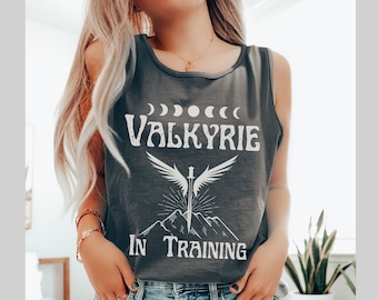 Acotar Valkyrie tank top Comfort Colors, Nesta Archeron Valkyrie in Training acotar gifts, Velaris acotar tank top LICENSED Sarah J Maas SJM