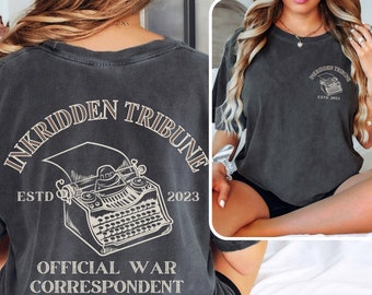 Divine Rivals Comfort Colors shirt, Inkridden Tribune tee Oath Gazette Tshirt Iris Winnow & Roman Kitt Booktok merch, bookish Book club gift