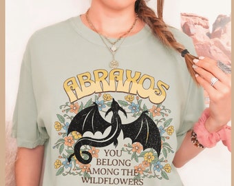 Throne of Glass shirt Abraxos Comfort Colors tee, The Thirteen Manon Blackbeak Officially LICENSED Sarah J Maas SJM TOG merch KIngdom of Ash