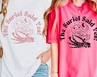 ACOTAR bachelorette shirt acotar bridesmaid suriel tea company Comfort Colors party tshirt LICENSED SJM merchandise bridal shower tee