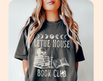 Lethe House Comfort Colors shirt, Ninth House reading Vintage tee, Leah Bardugo shirt, Booktok Bookish merch, Dark Academia clothing gift