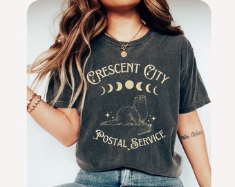 Crescent City Postal Service Comfort Colors® tee, OFFICIALLY LICENSED Sarah J. Maas SJM Merch House of Earth and Blood shirt Ruhn Danaan