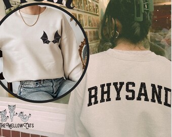 Rhysand Sweatshirt ACOTAR sweater Licensed SJM merch feyre and rhysand Bat Boys Rhysand Azriel Cassian Velaris maas universe acotar crewneck