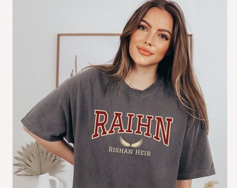 Raihn Ashraj The Serpent and The Wings of Night shirt Comfort Colors tee Carissa Broadbent Licensed merch Nightborn Little Serpent Oraya