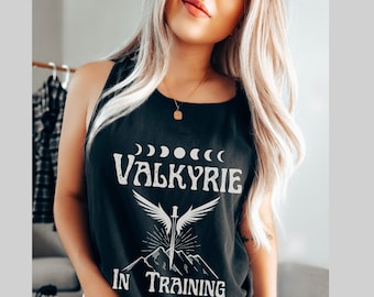 Acotar Valkyrie tank top Comfort Colors, Nesta Archeron Valkyrie in Training acotar gifts, Velaris acotar tank top LICENSED Sarah J Maas SJM