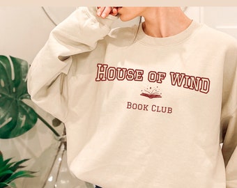 House of Wind Book Club acotar sweatshirt OFFICIALLY Licensed Sarah J Maas merch SJM booktok bookish sweater Nesta Archeron Cassian ACOSF