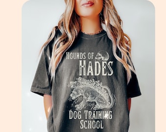 Hades shirt Comfort Colors® Greek Mythology tee, Cerberus tshirt, Hades and Persephone, Dark Academia clothing, Poet Shirt Bookish Gift