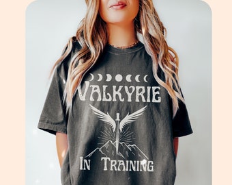 Valkyrie in training shirt ACOTAR Comfort Colors Sarah J Maas Licensed SJM merch Nesta Archeron Lady Death, Cassian A Court of Silver Flames