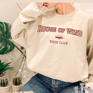 House of Wind Book Club acotar sweatshirt OFFICIALLY Licensed Sarah J Maas merch SJM booktok bookish sweater Nesta Archeron Cassian ACOSF