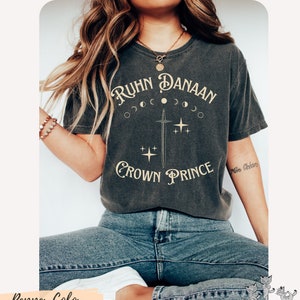 Ruhn Danaan Crown Prince Comfort Colors® tee OFFICIALLY licensed Sarah J. Maas SJM Merch ACOSF Crescent City shirt Acotar Throne of Glass