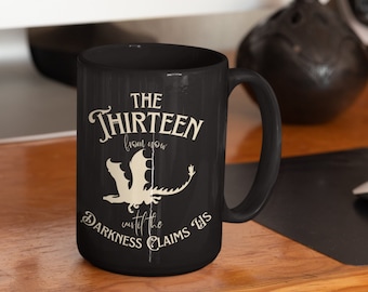 Throne of Glass Mug 15oz The Thirteen coffe cup Sarah J Maas OFFICIALLY LICENSED merch SJM universe Manon Blackbeak Bookish gift present