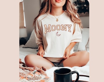 Retro Moony Comfort Colors shirt, The Marauders Wizard School Vintage tee, Fandom Booktok Bookish merch, Dark Academia reader clothing gift